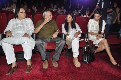 Farooque Shaikh, Deepti Naval, Swara Bhaskar at film 'LISTEN AMAYA' first look launch at PVR Cinemas