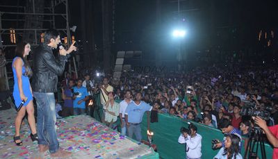 Film Akaash Vani music launch at Essel World New Year Celebrations