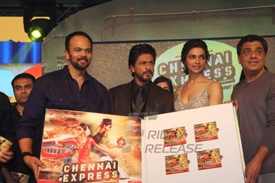 Stars of \'Chennai Express\' launched the music of their film