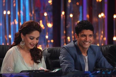 Farhan Akhtar at Jhalak Dikhhla Jaa Season 6 sets promoting film 'BHAAG MILKHA BHAAG'