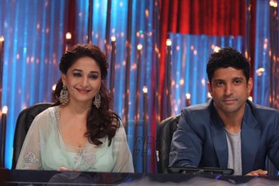 Farhan Akhtar at Jhalak Dikhhla Jaa Season 6 sets promoting film 'BHAAG MILKHA BHAAG'