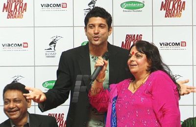 Farhan Akhtar Promotes 'Bhaag Milkha Bhaag' in his own school