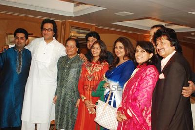 Indian Ghazal singers at press meet announcing KHAZANA - A Festival of Ghazals