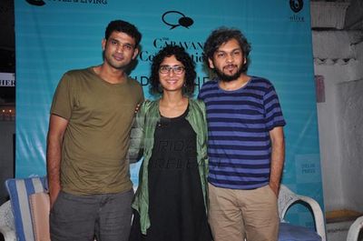 Kiran Rao, Sohum Shah, Anand Gandhi at film \'SHIP OF THESEUS\' press meet