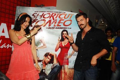 Film Stars Amisha Patel and Neil Nitin Mukesh at the 'Summer Funk Show 2013' to promote their film 'Shortcut Romeo'