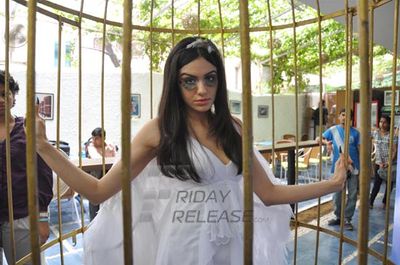 Adah Sharma locks herself inside cage for PETA Campaign