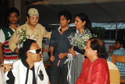 Bollywood stars gathered for the music launch of the film 'Love In Bombay'