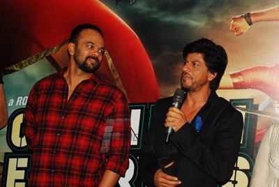 Shah Rukh Khan and Deepika Padukone graced the first look launch of their upcoming film 'Chennai Express'