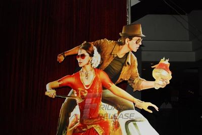 Shah Rukh Khan and Deepika Padukone graced the first look launch of their upcoming film 'Chennai Express'