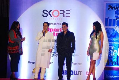 Divas Puja Gupta and Mia Uyeda graced the launch of Swimsuit Issue 2013