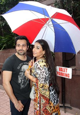 Lead pair from the film 'Ghanchakkar' Vidya Balan and Emraan Hashmi at the special fun lunch party to promote their film