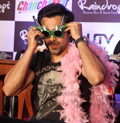 Lead pair from the film 'Ghanchakkar' Vidya Balan and Emraan Hashmi at the special fun lunch party to promote their film