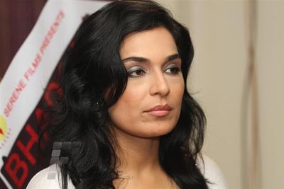 Pakistani actress Meera at film BHADAAS press meet