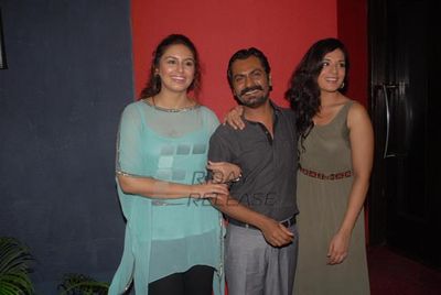 Richa Chadda, Huma Qureshi, Nawazuddin Siddiqui, Anurag Kashyap, Vineet Singh at the unveiling of 'SHORTS'