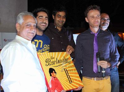 Ayushmann Khurana and Saba Azad at The Bartender Album launch at Sheesha Lounge