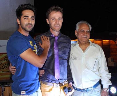 Ayushmann Khurana and Saba Azad at The Bartender Album launch at Sheesha Lounge