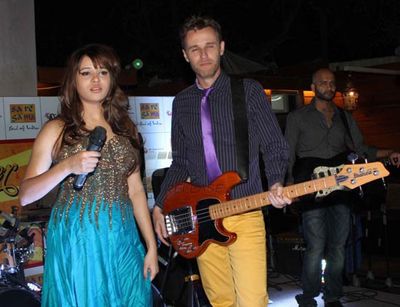 Ayushmann Khurana and Saba Azad at The Bartender Album launch at Sheesha Lounge