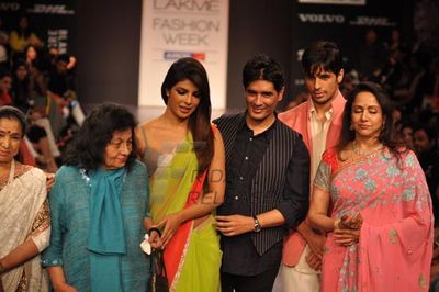 Bollywood celebs walk the ramp for famous designer Manish Malhotra's show at the Lakme Fashion week