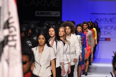 Designer Narendra Kumar at the Lakme Fashion Week Summer/Resort 2013