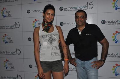 Gul Panag and Sagarika Ghatge spotted at the Flagging off ceremony of SPIRIT OF CCI Triathlon