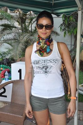 Gul Panag and Sagarika Ghatge spotted at the Flagging off ceremony of SPIRIT OF CCI Triathlon