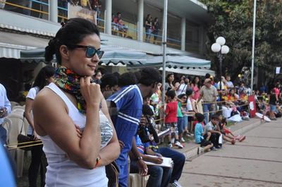 Gul Panag and Sagarika Ghatge spotted at the Flagging off ceremony of SPIRIT OF CCI Triathlon