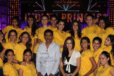 Raageshwari Loomba, item girl Maryam Zakaria at the dress rehearsals of Atharva College Indian Princess 2013 at Hotel Tulip Star