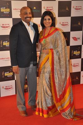 Shreyas Talpade, Shaan, Pallavi Joshi and Mrinal Kulkarni attended the First MIRCHI MUSIC AWARDS MARATHI