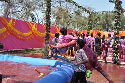 Television Celebs assembled at COLORS Channel Holi Celebration