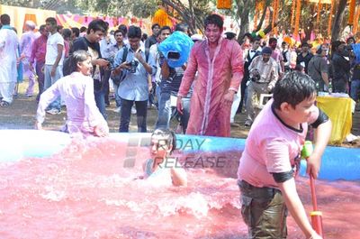 Television Celebs assembled at COLORS Channel Holi Celebration