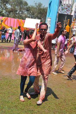 Television Celebs assembled at COLORS Channel Holi Celebration