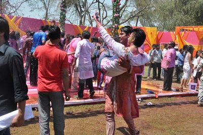 Television Celebs assembled at COLORS Channel Holi Celebration