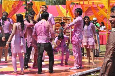 Television Celebs assembled at COLORS Channel Holi Celebration