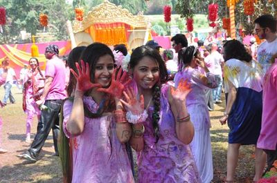 Television Celebs assembled at COLORS Channel Holi Celebration