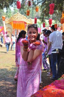 Television Celebs assembled at COLORS Channel Holi Celebration
