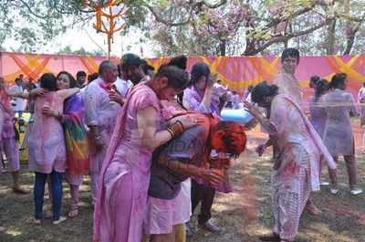 Television Celebs assembled at COLORS Channel Holi Celebration