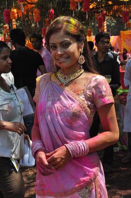 Television Celebs assembled at COLORS Channel Holi Celebration