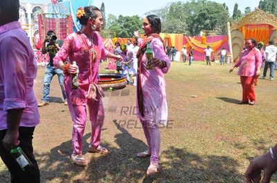 Television Celebs assembled at COLORS Channel Holi Celebration