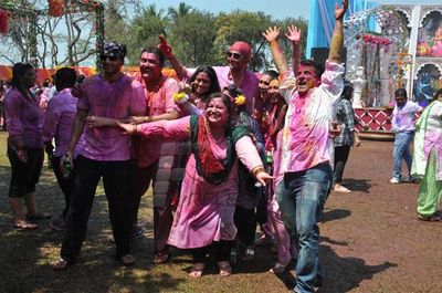 Television Celebs assembled at COLORS Channel Holi Celebration