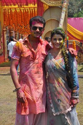 Television Celebs assembled at COLORS Channel Holi Celebration