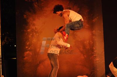 Vidyut Jamwal and Pooja Chopra at film COMMANDO first look launch at Chandan Cinema.