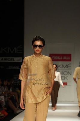 Well known Fashion Designer Nishka Lulla showed at the Lakme Fashion Week Summer/Resort 2013