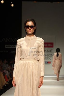 Well known Fashion Designer Nishka Lulla showed at the Lakme Fashion Week Summer/Resort 2013