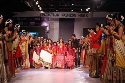 Designer Vikram Phadnis show at the Rajasthan Fashion Week 2013 on Day 1 at Hotel Fairmont in Jaipur