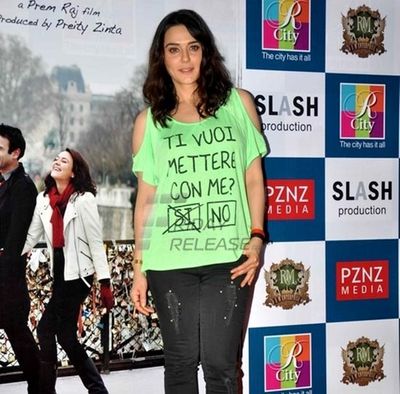 Dimpled beauty Preity Zinta promotes 'Ishkq In Paris'