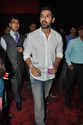 Handsome hunk John Abraham at Shootout at Wadala\'s special screening