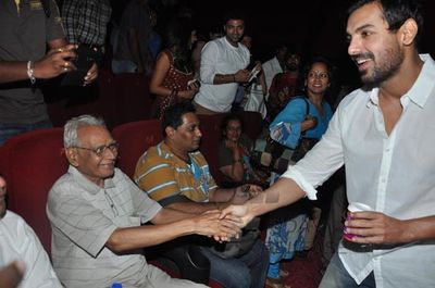 Handsome hunk John Abraham at Shootout at Wadala's special screening