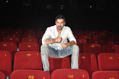 Handsome hunk John Abraham at Shootout at Wadala's special screening
