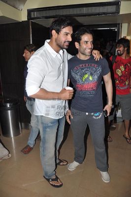Handsome hunk John Abraham at Shootout at Wadala's special screening