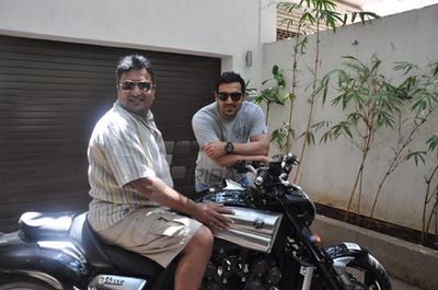 John Abraham gifts Sanjay Gupta Yamaha V Max bike for success of SHOOTOUT AT WADALA